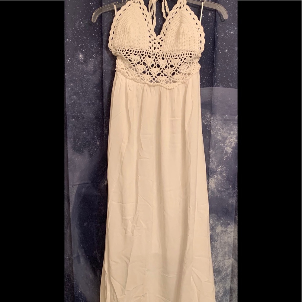 Long white dress